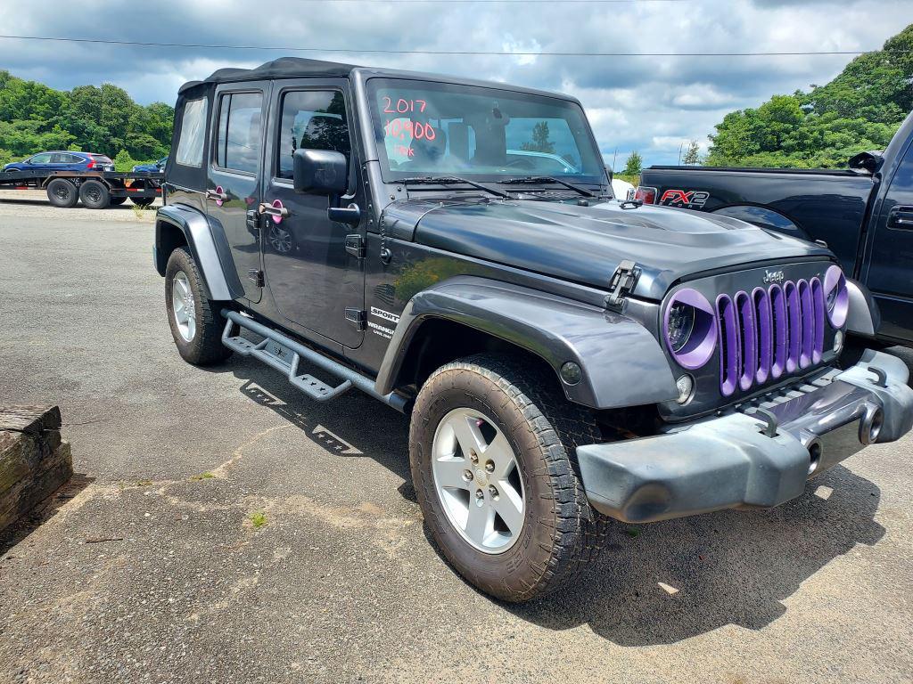 Used 2017 Jeep Wrangler Unlimited Sport with VIN 1C4BJWDG7HL607118 for sale in Butler, GA